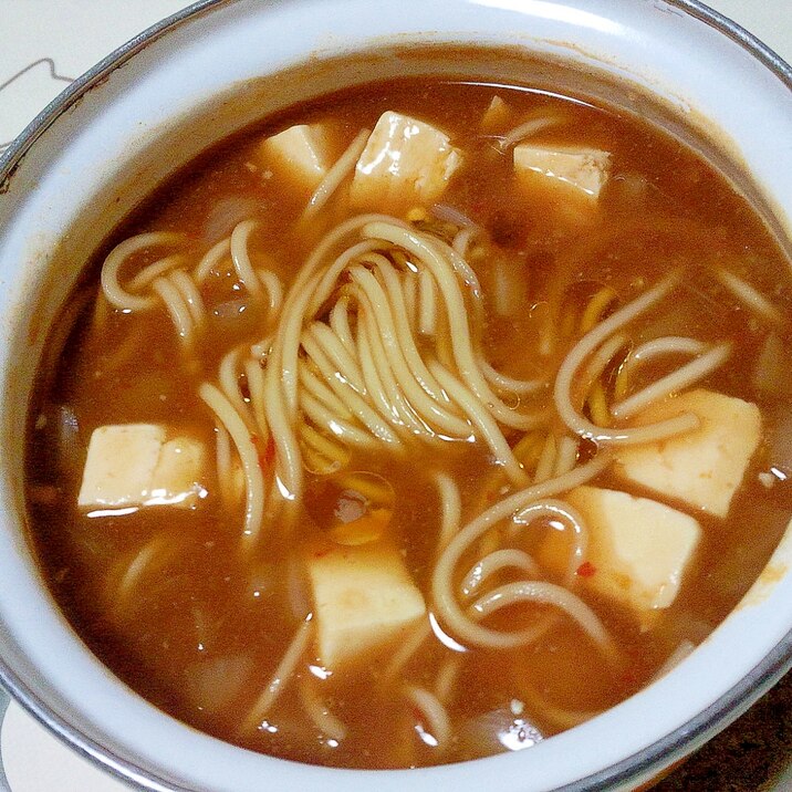 肉無し麻婆豆腐煮麺＋＋